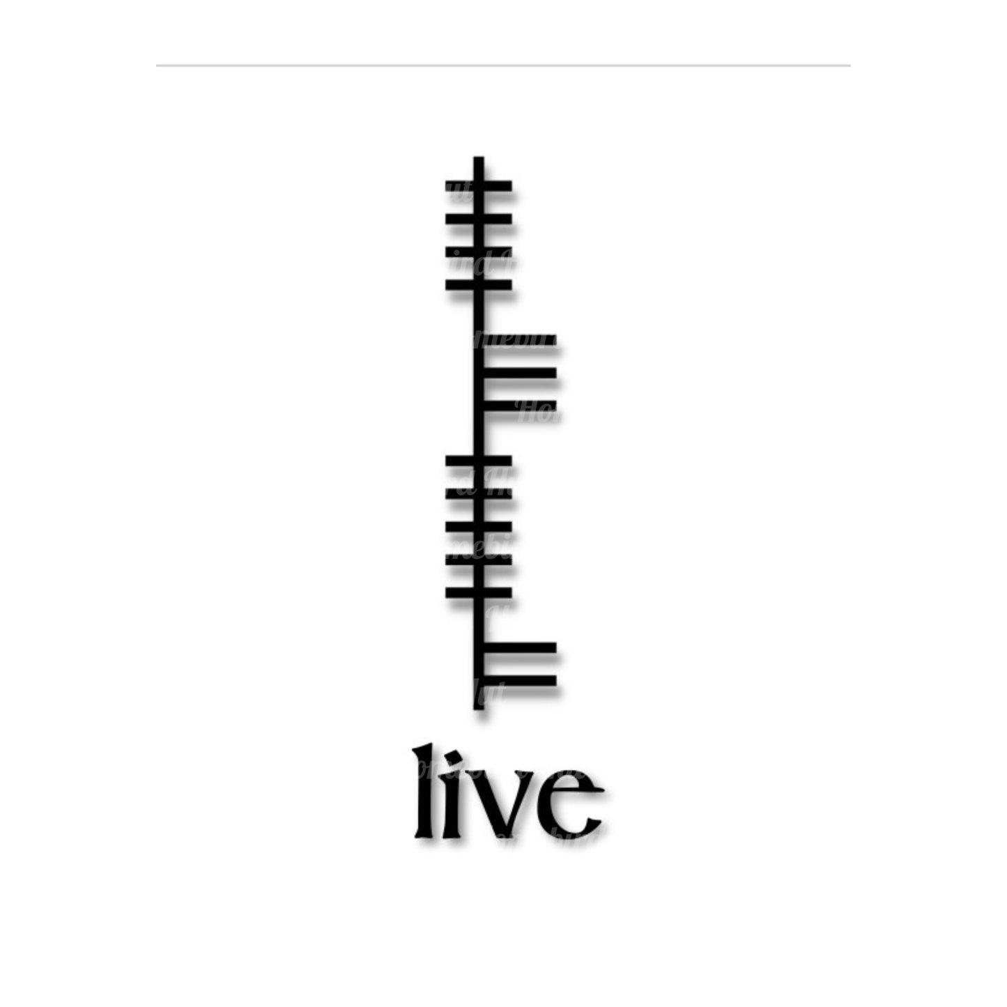 Ogham 'Live, Love, Laugh' Wall Decor (DIGITAL FILE) 6 Designs Ready to Print PDF