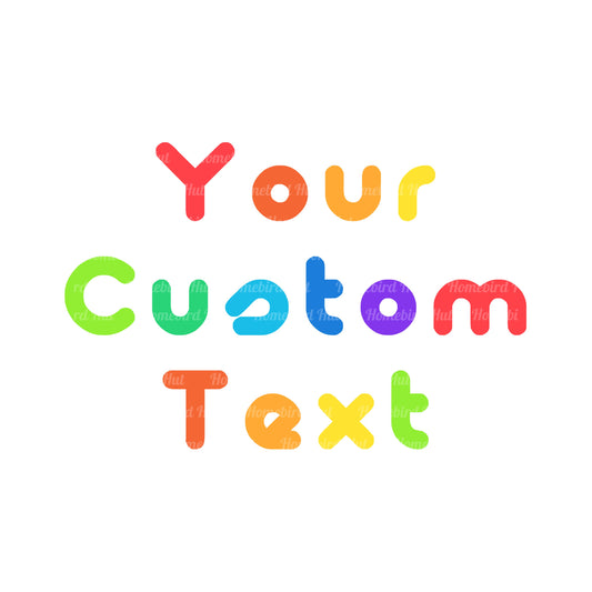 Custom Made Text Cocomelon Style Font PNG SVG (DIGITAL FILES)