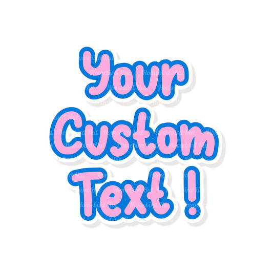 Custom made Text Peppa Pig style Font SVG PNG (DIGITAL FILE)