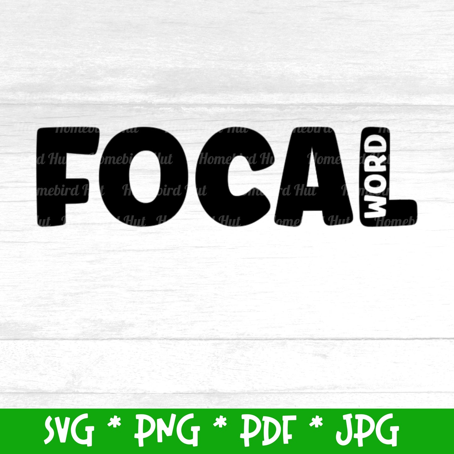 Irish Gaelic word 'Focal' meaning 'Word' (Digital File) SVG PNG PDF & JPG File