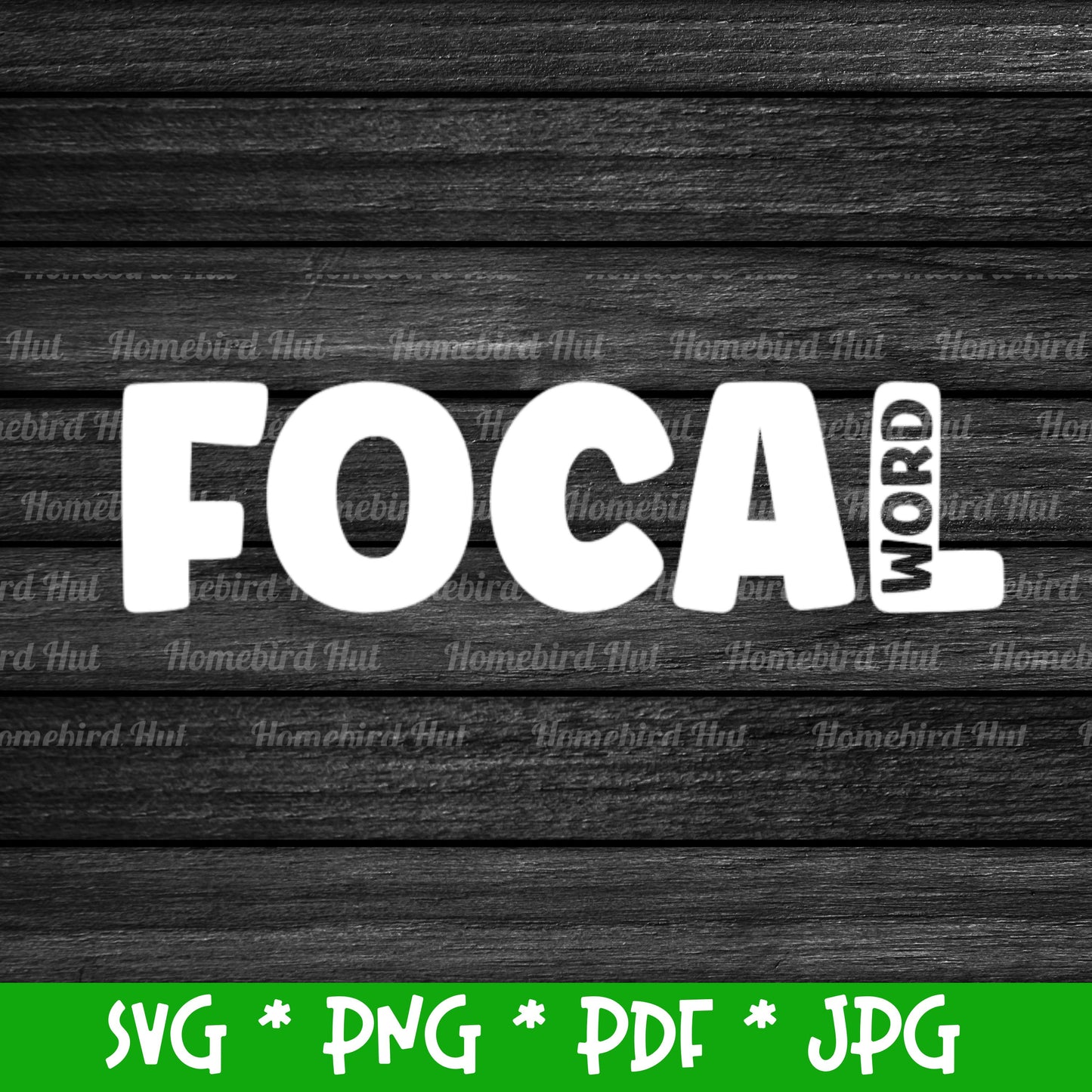 Irish Gaelic word 'Focal' meaning 'Word' (Digital File) SVG PNG PDF & JPG File