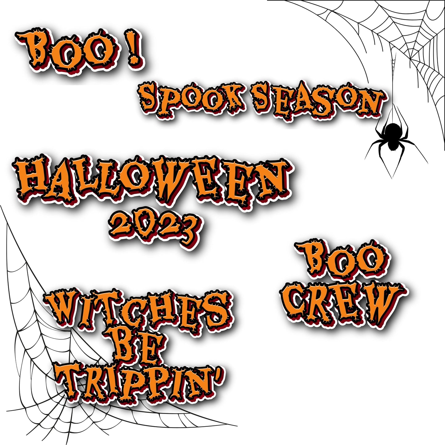 Halloween Crafter Bundle (DIGITAL FILES) 30 Designs in SVG PNG PDF & JPG