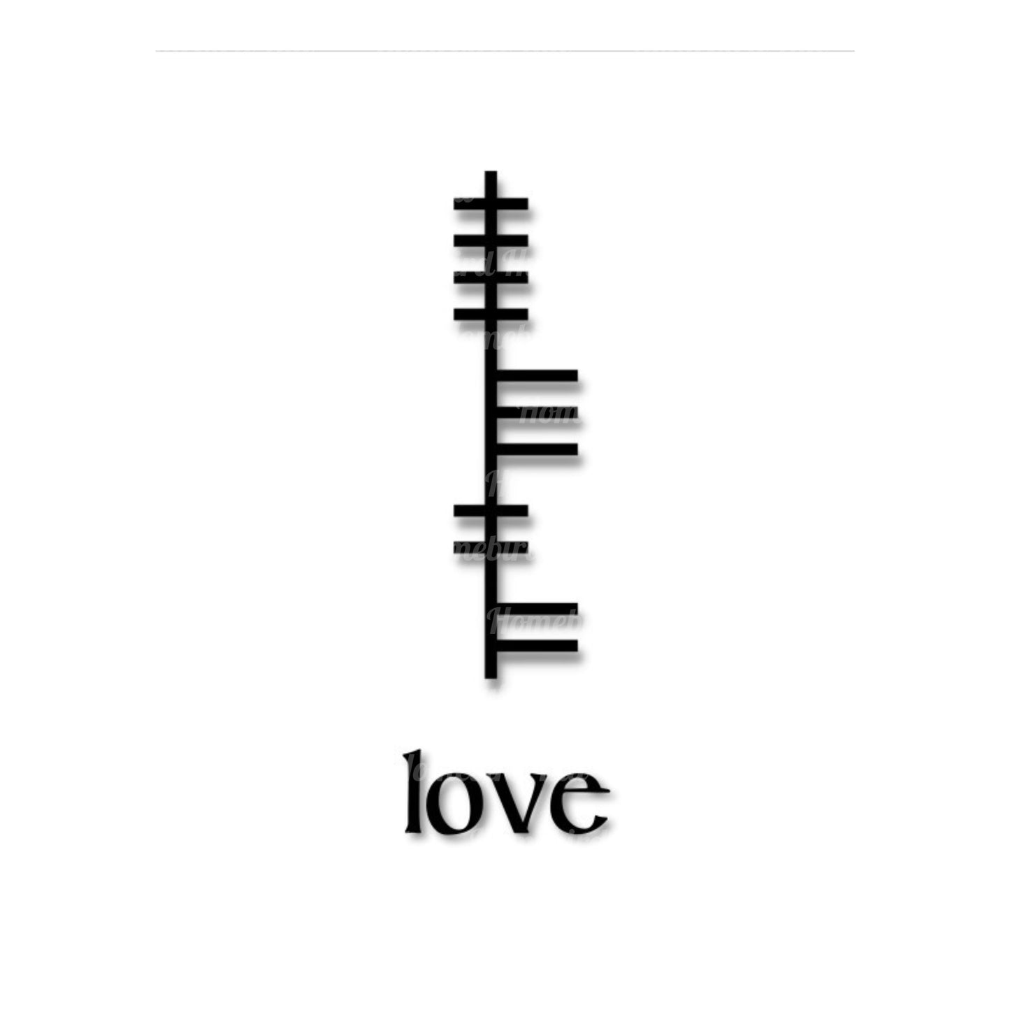 Ogham 'Live, Love, Laugh' Wall Decor (DIGITAL FILE) 6 Designs Ready to Print PDF