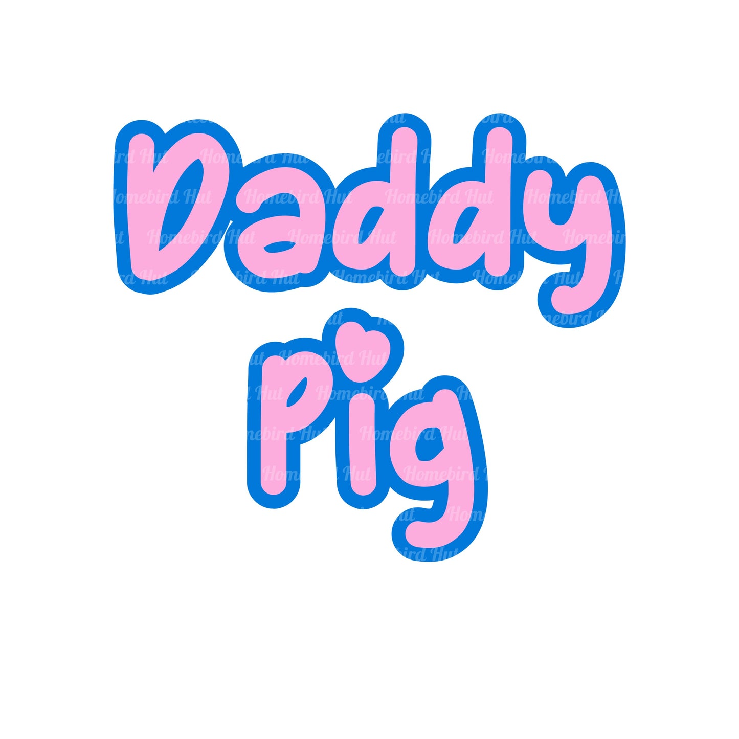 Custom made Text Peppa Pig style Font SVG PNG (DIGITAL FILE)