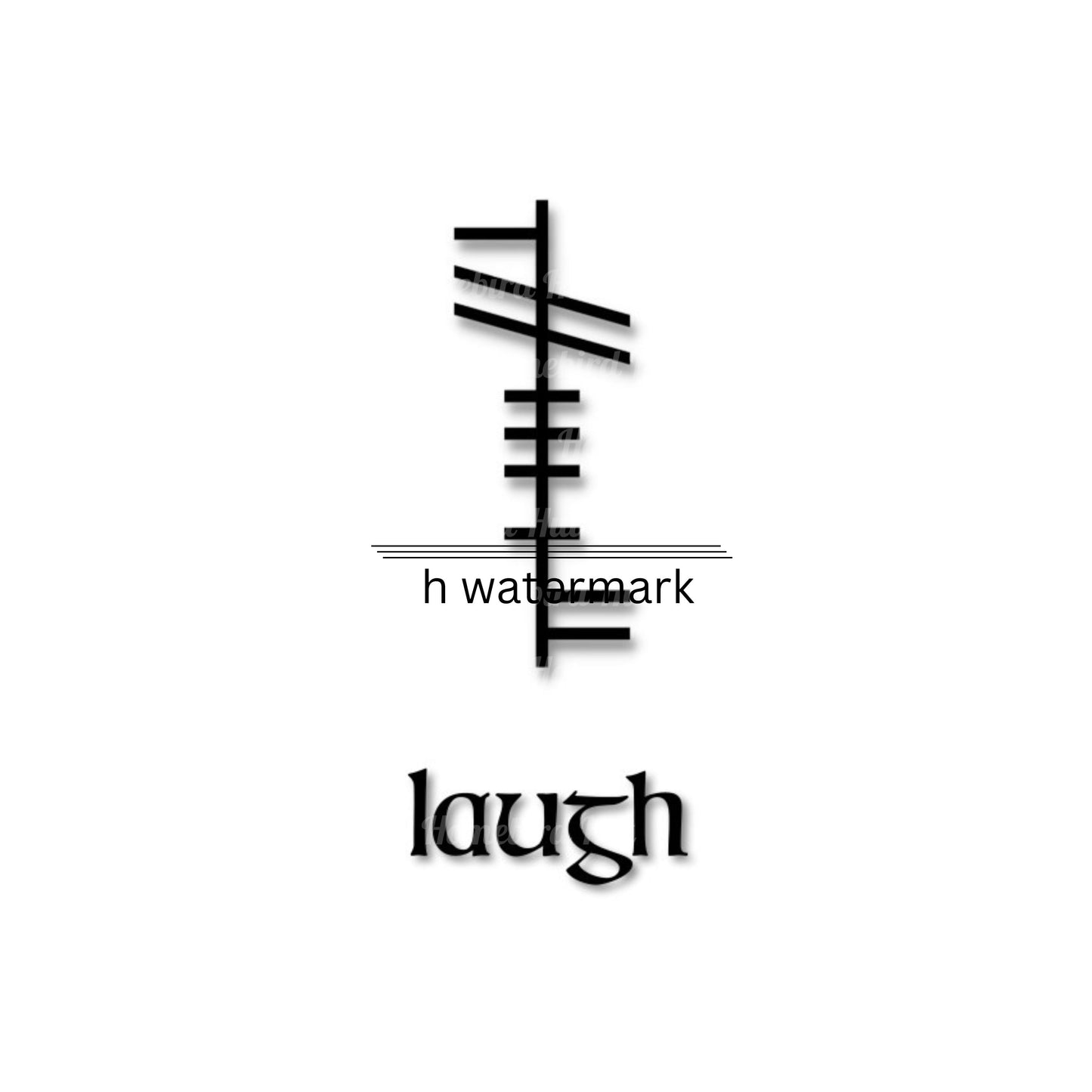 Ogham 'Live, Love, Laugh' Wall Decor (DIGITAL FILE) 6 Designs Ready to Print PDF