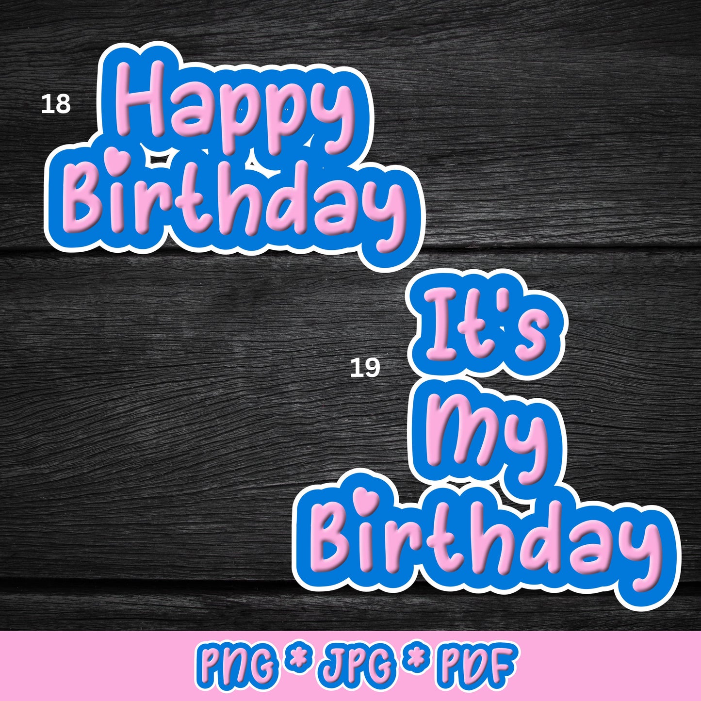 Pink Pig Pre-Designed Party Decor (DIGITAL FILE) Peppa Font Ages 1 to 5