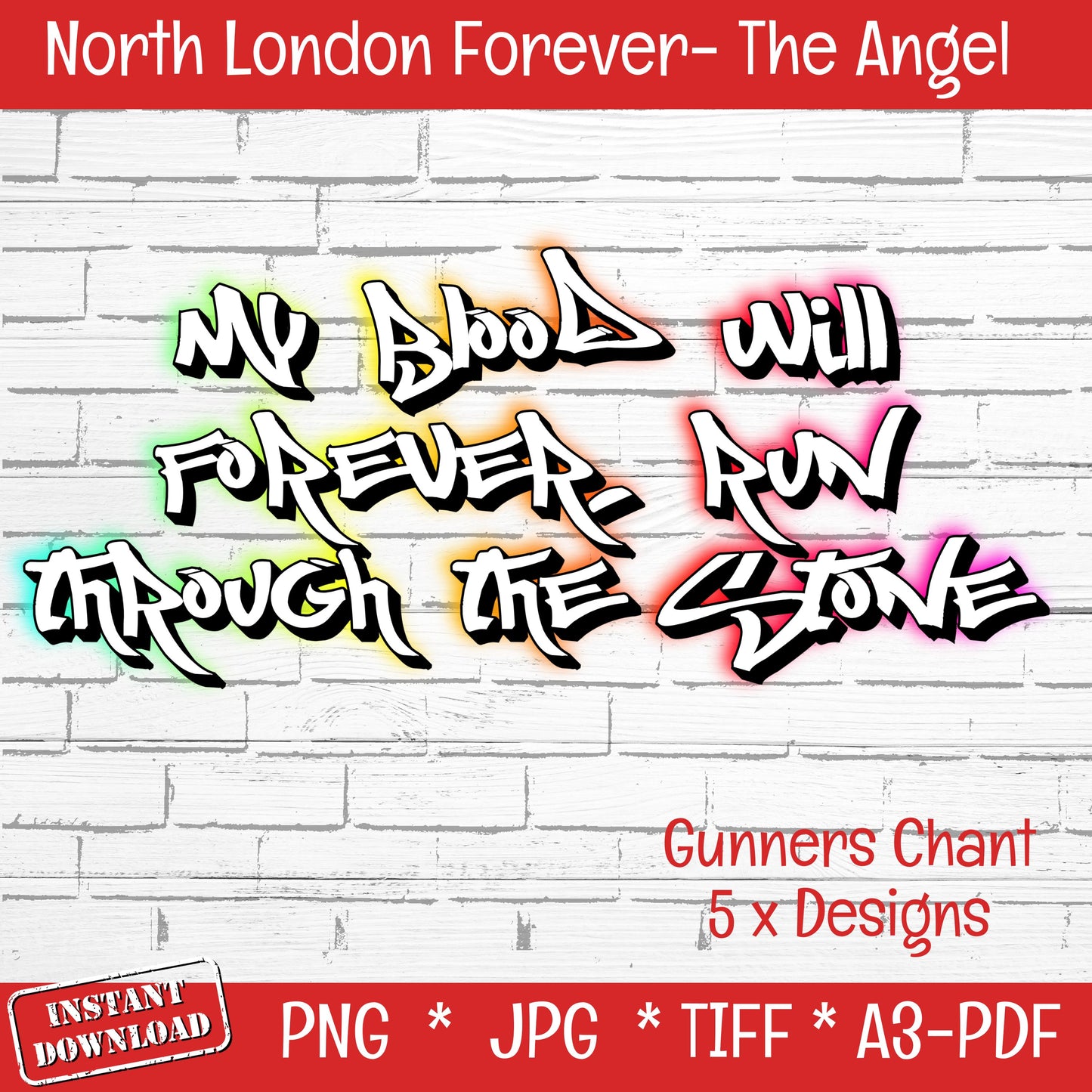 North London Forever (DIGITAL FILE) The Angel PNG JPG TIFF PDF