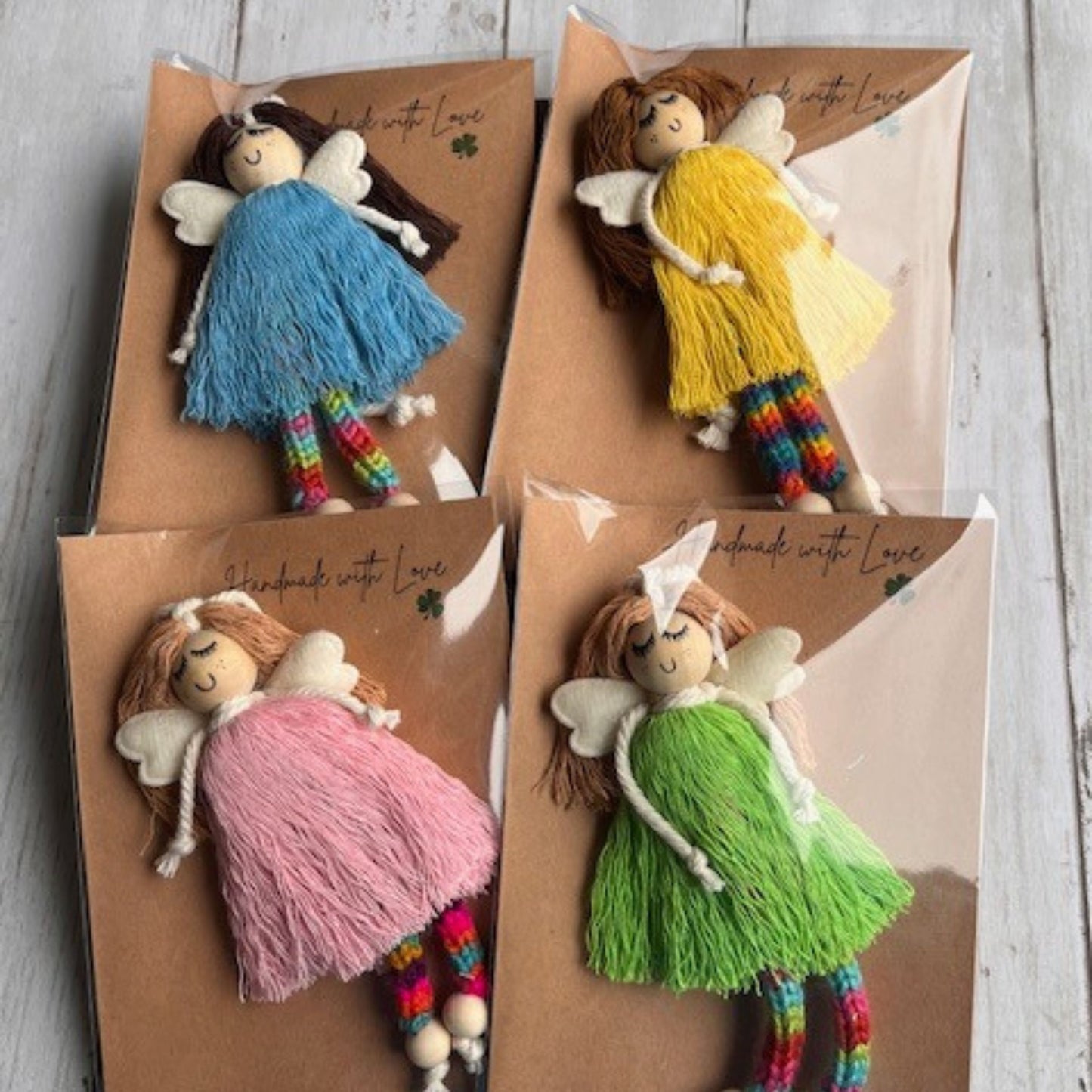 Macrame Pastel Colored Sugar Plum Fairy Dolls (NOT A TOY)