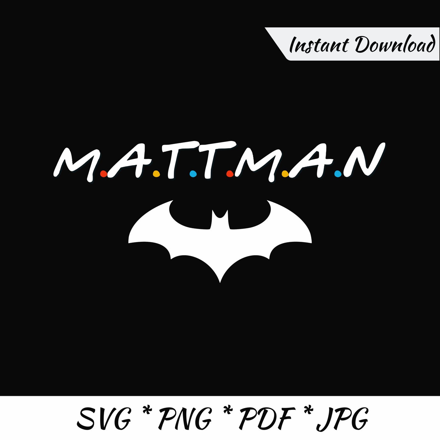 Mattman (DIGITAL FILE) In memory of Matthew Perry SVG PNG PDF & JPG