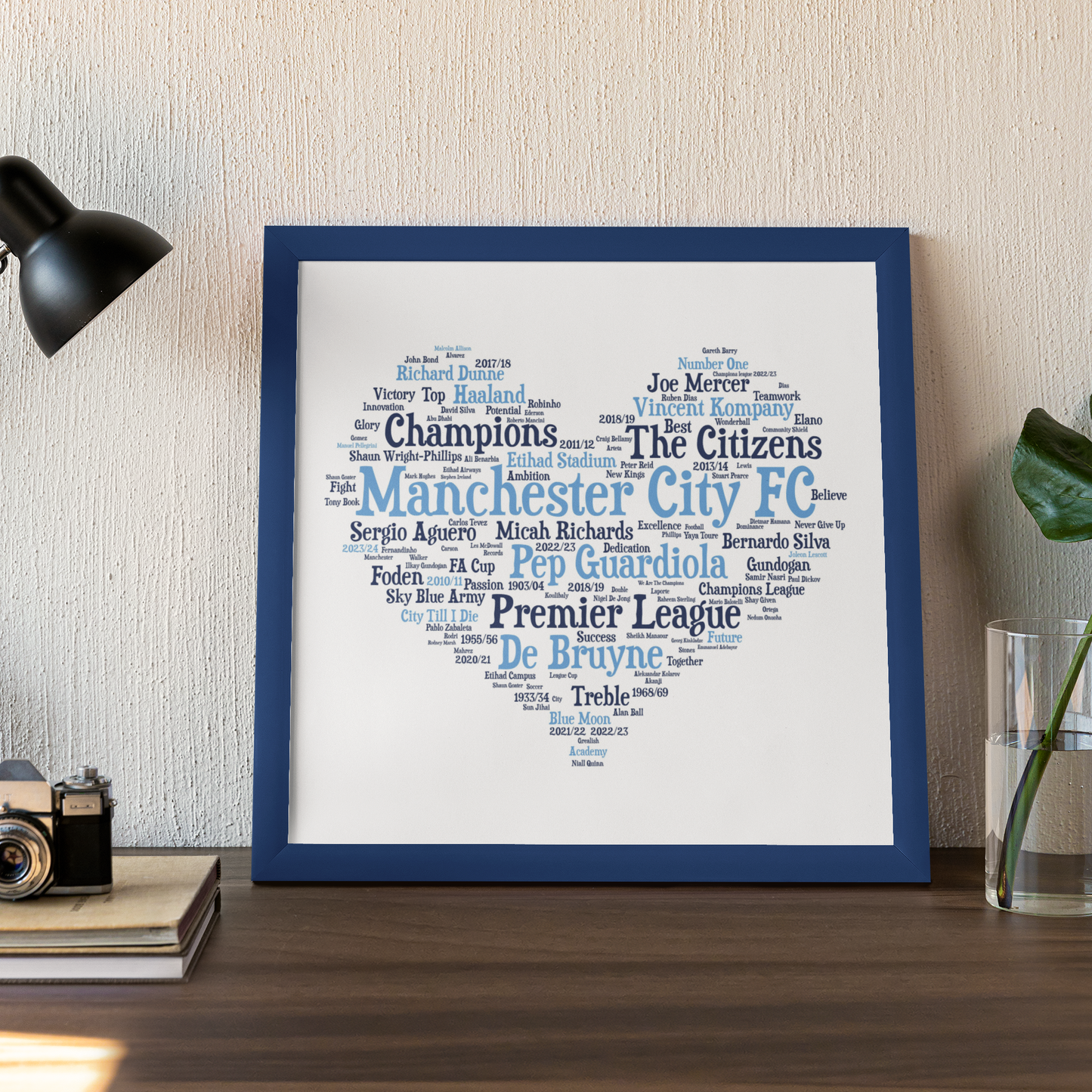 All Things Manchester City FC Word Art