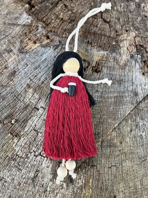 Irish Themed Macrame Doll Handmade in Galway (NOT A TOY)