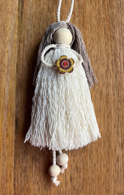 Boho Style Handmade Macrame Doll (NOT A TOY) Hanging Decoration