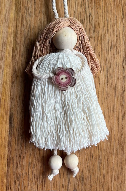 Boho Style Handmade Macrame Doll (NOT A TOY) Hanging Decoration