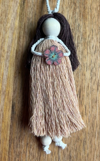 Boho Style Handmade Macrame Doll (NOT A TOY) Hanging Decoration