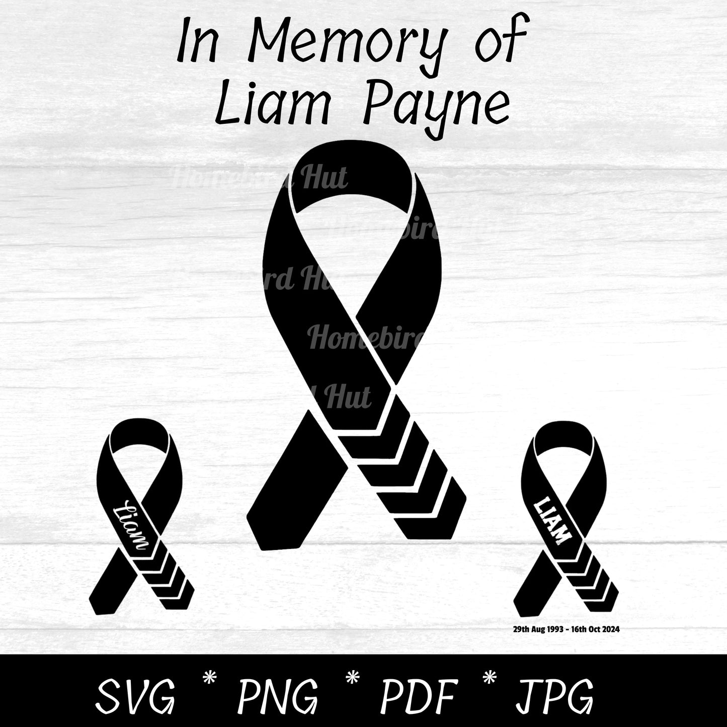 In Memory of Liam Payne SVG PNG (DIGITAL FILES) T-Shirt Design Graphic