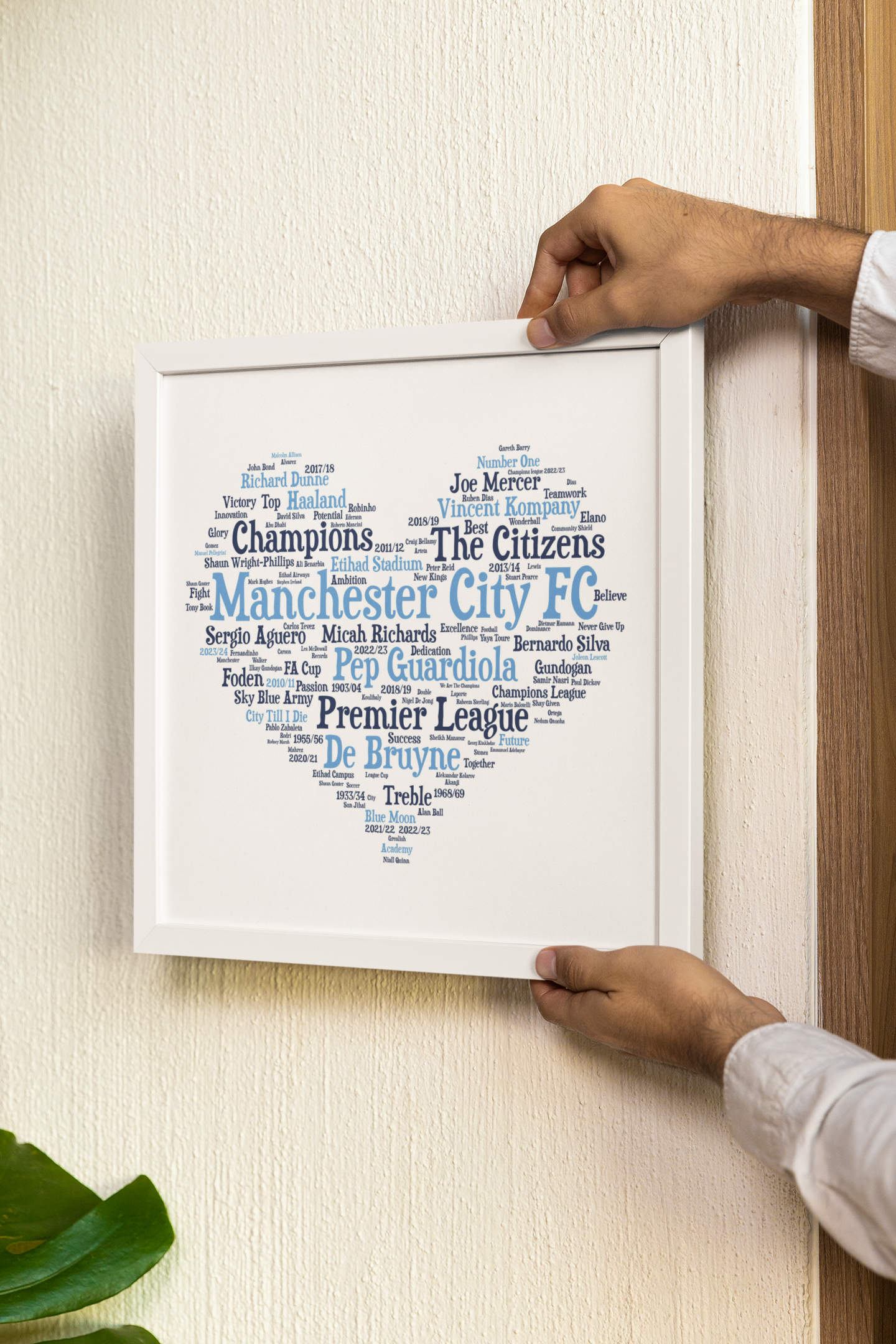 All Things Manchester City FC Word Art