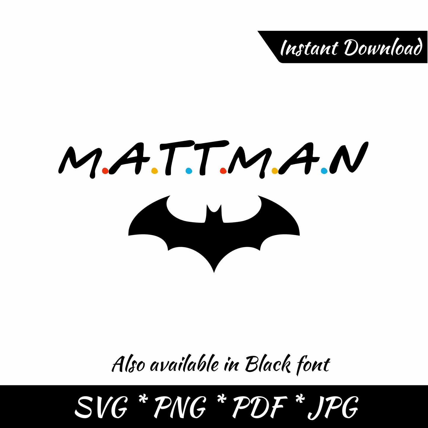 Mattman (DIGITAL FILE) In memory of Matthew Perry SVG PNG PDF & JPG