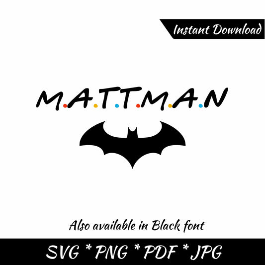 Mattman (DIGITAL FILE) In memory of Matthew Perry SVG PNG PDF & JPG