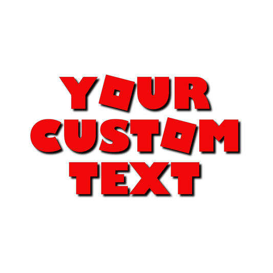 Custom Made Text SVG PNG - Roblox Style Font (DIGITAL FILE)