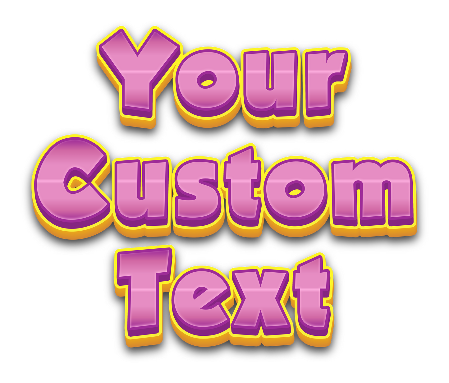 Paw Patrol Style Font -  Custom Text PNG (DIGITAL FILE)