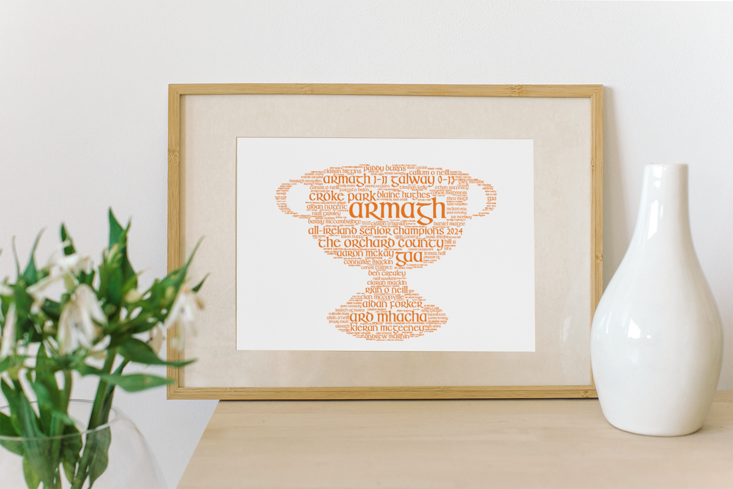 Armagh All Ireland Senior Football Winners 2024 Word-Art Print (DIGITAL FILES)