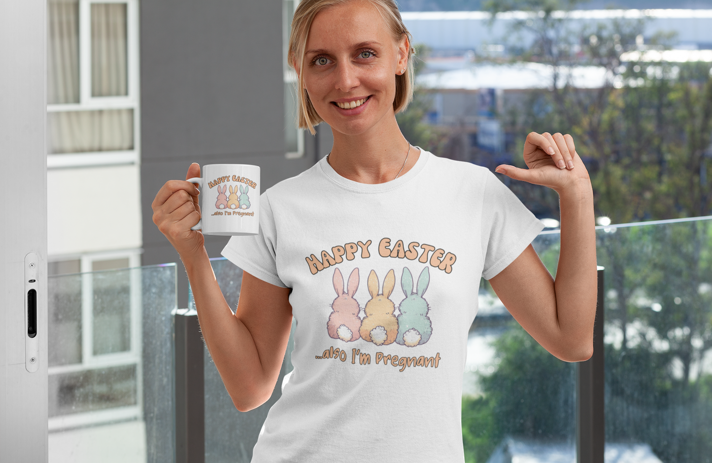 Happy Easter I'm Pregnant (DIGITAL FILE) Pregnancy Announcement PNG PDF JPG