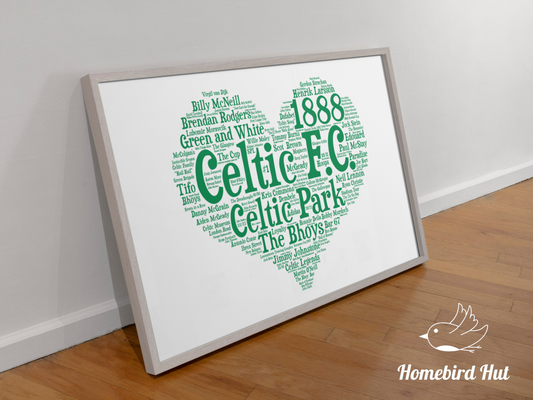 All Things Celtic F.C. Word Art Wall Decor (DIGITAL FILE)