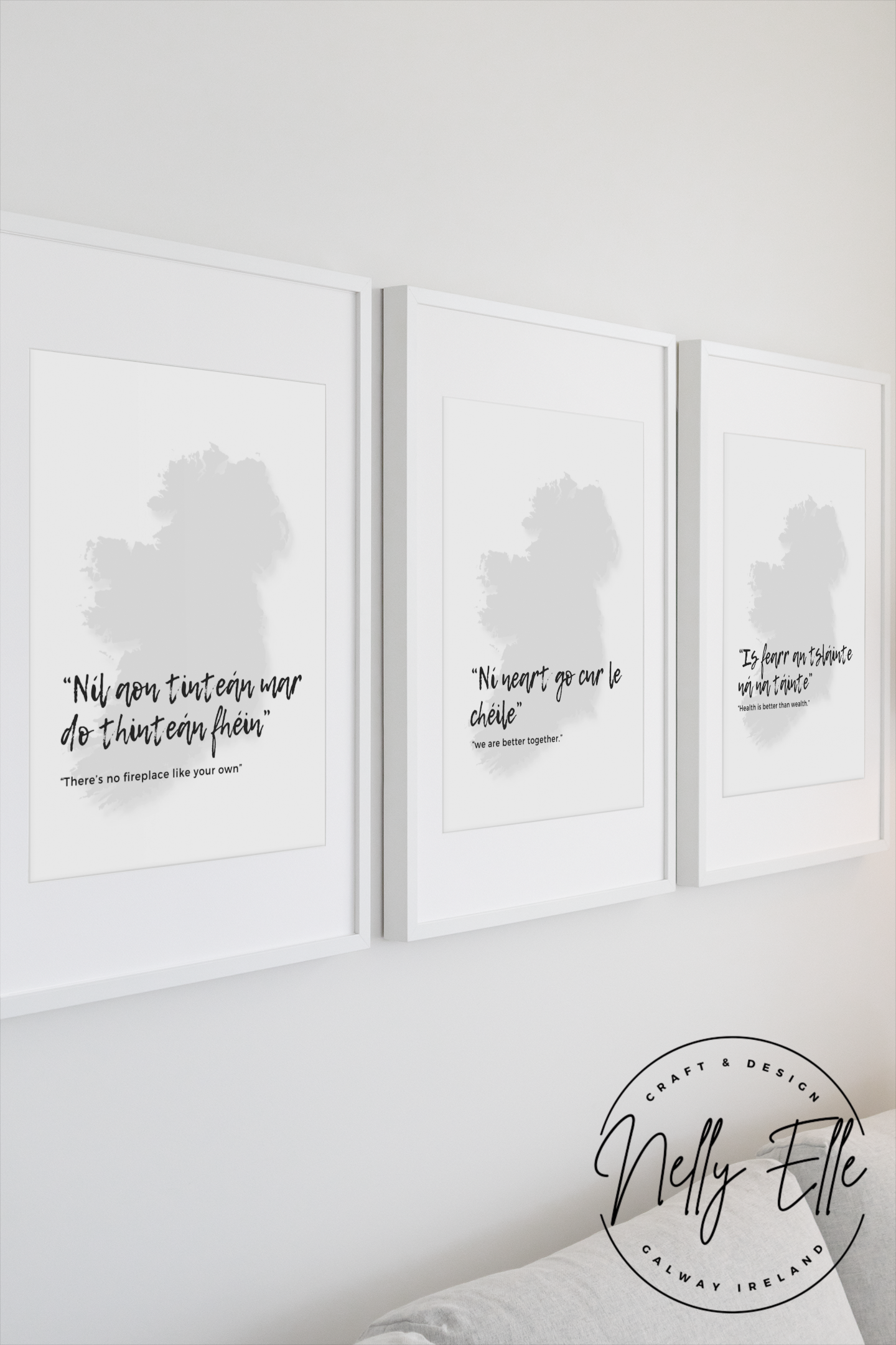 Traditional Irish Sayings with translation Wall Art (DIGITAL FILES) Bundle Ready to print.