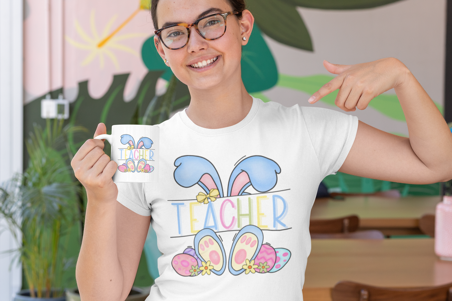 Easter Teacher (DIGITAL FILE) PNG PDF & JPG